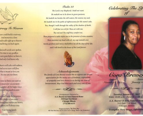 Cora Brewer Obituary