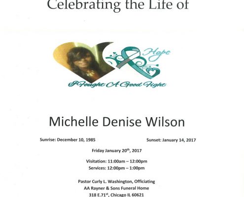 Michelle Denise Wilson Obituary