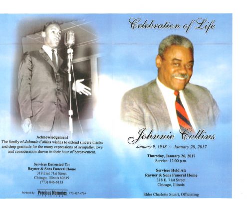 Johnnie Collins Obituary
