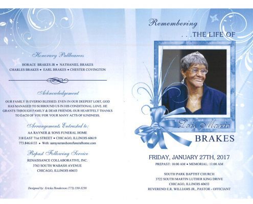 Lois Marie Brakes Obituary