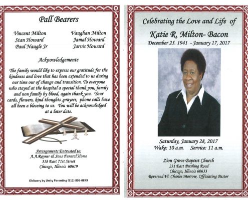 Katie R Milton Bacon Obituary