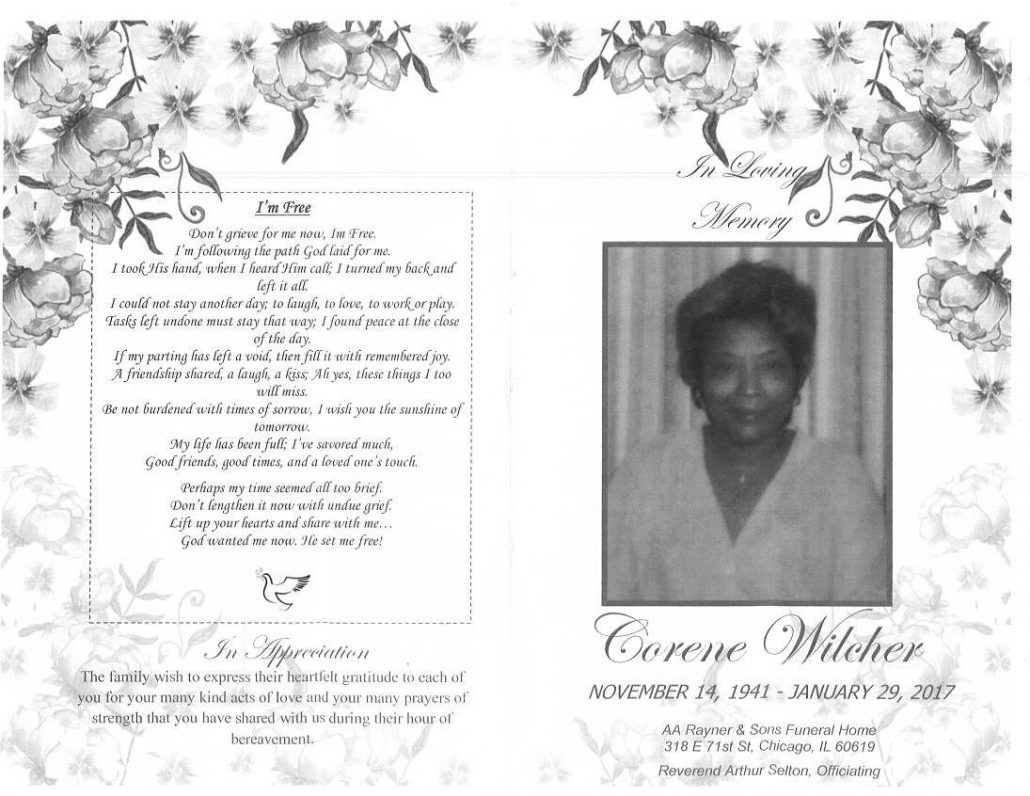Corene Witcher Obituary