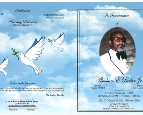Abraham E Booker Jr Obituary