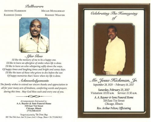 Mr Jesse Hickman Jr Obituary