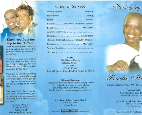 Peralie Hampton Obituary