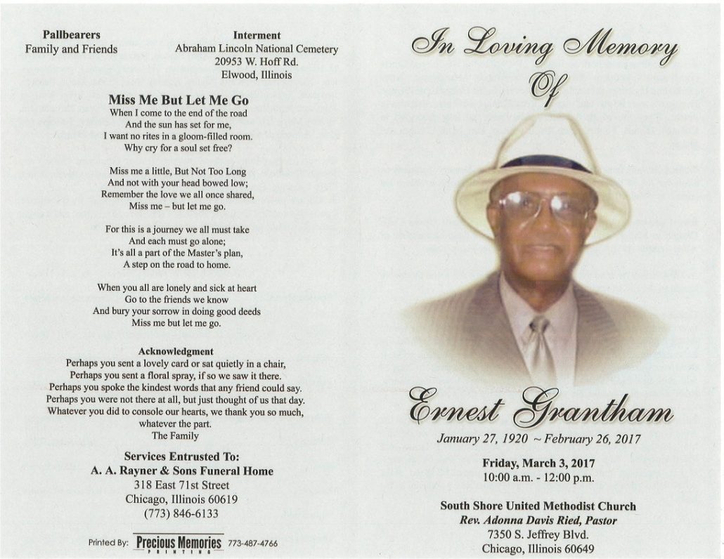 Ernest Grantham Obituary