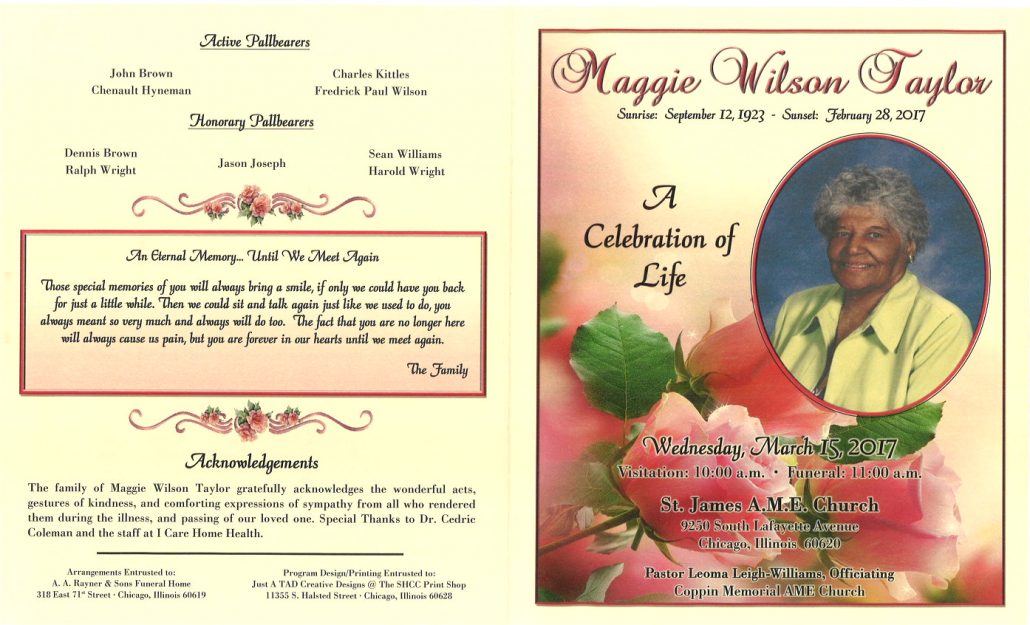 Maggie Wilson Taylor Obituary