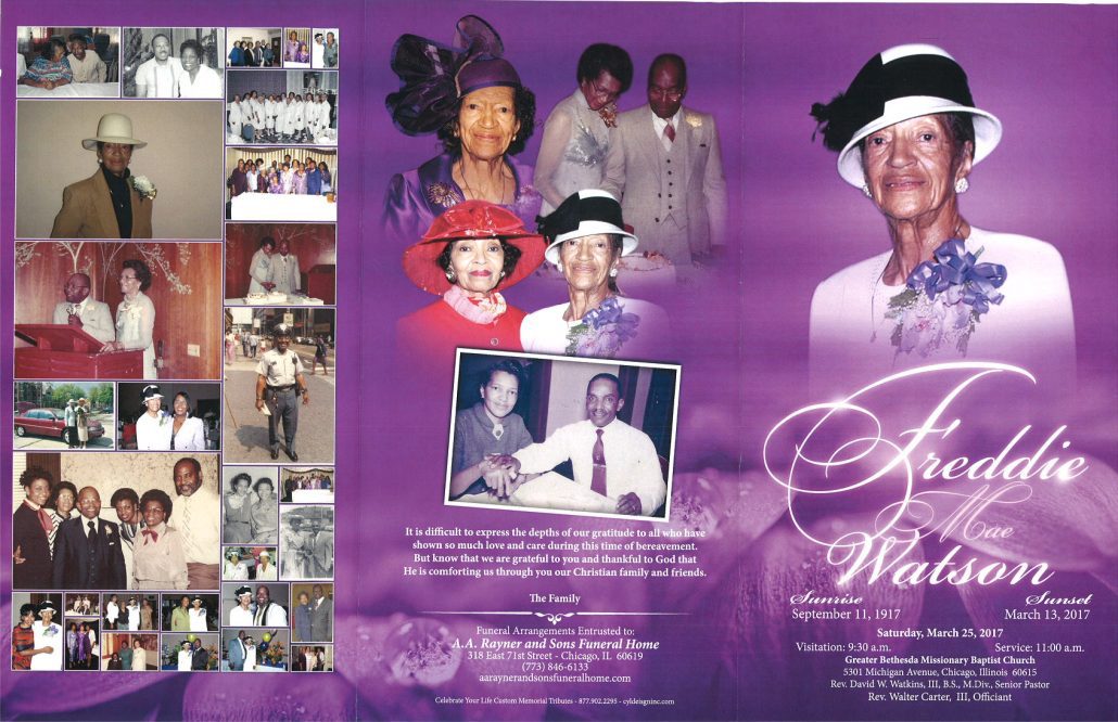 Freddie Mae Watson Obituary