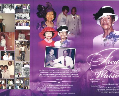 Freddie Mae Watson Obituary