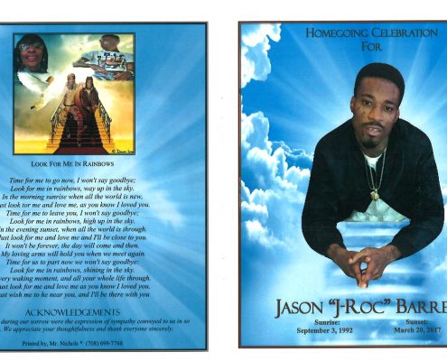 Jason J-roc Barrett Obituary