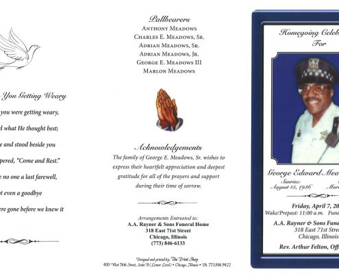 George Edward Meadows Sr obituary