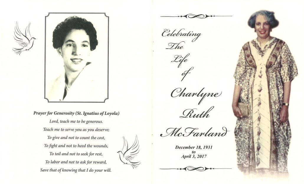 Charlyne Ruth McFarland Obituary