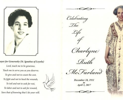 Charlyne Ruth McFarland Obituary