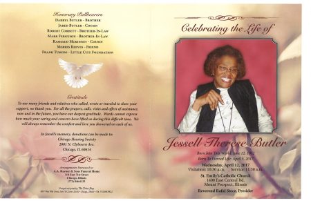 Jessell Therese Butler Obituary | AA Rayner and Sons Funeral Homes