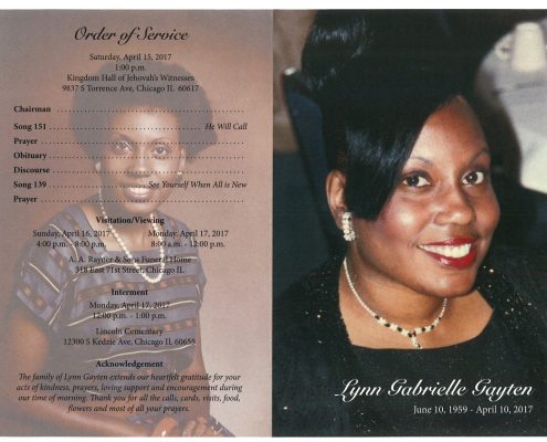 Lynn Gabrielle Gayten Obituary