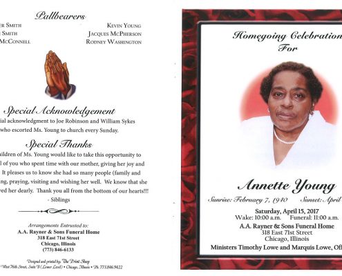 Annette Young Obituary