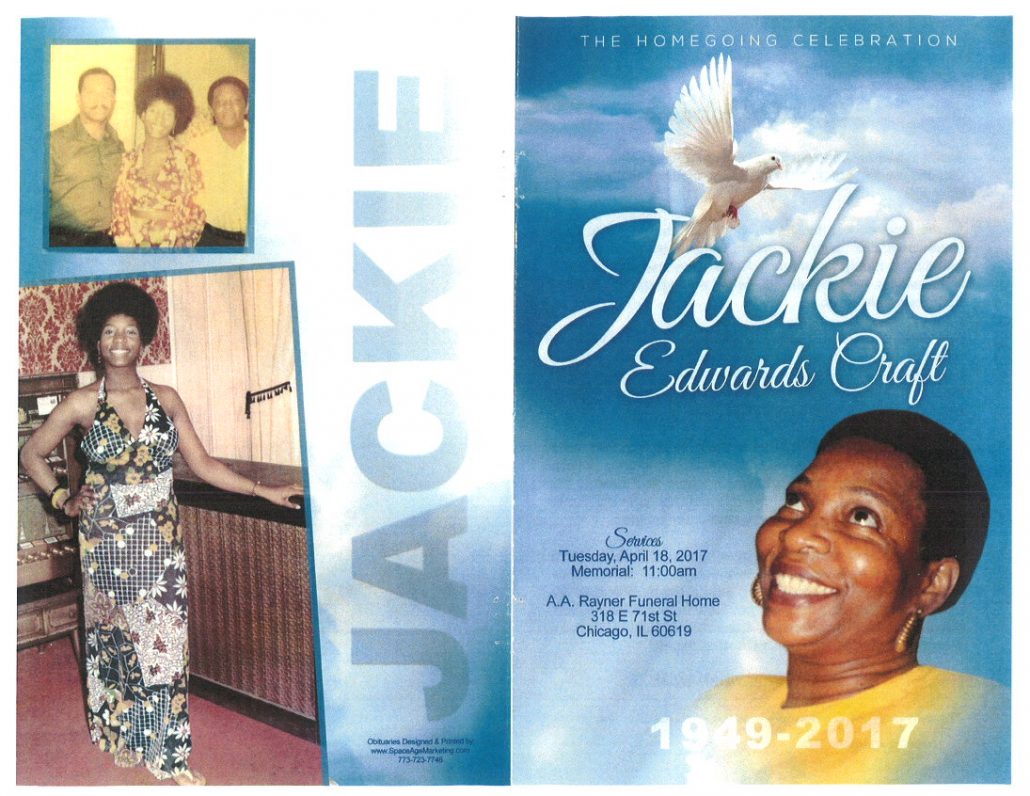 Jackie Edwards Craft Obituary