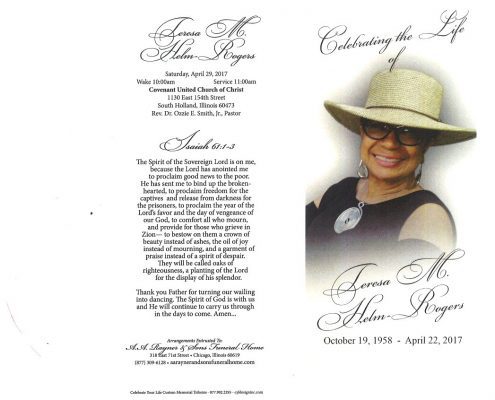 Teresa M Helm Rogers obituary