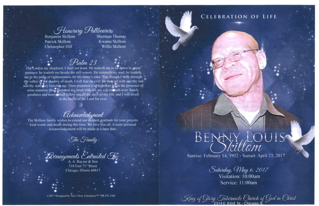 Benny Louis Skillom Obituary