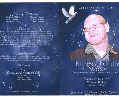 Benny Louis Skillom Obituary