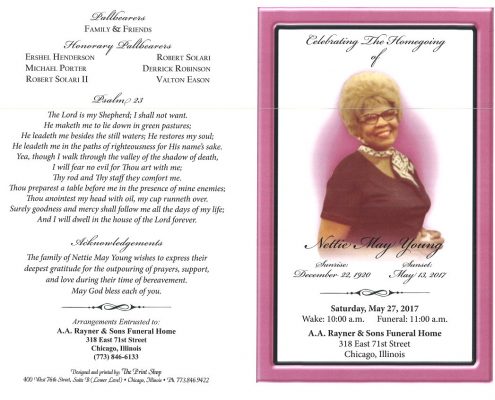 Nettie May Young Obituary