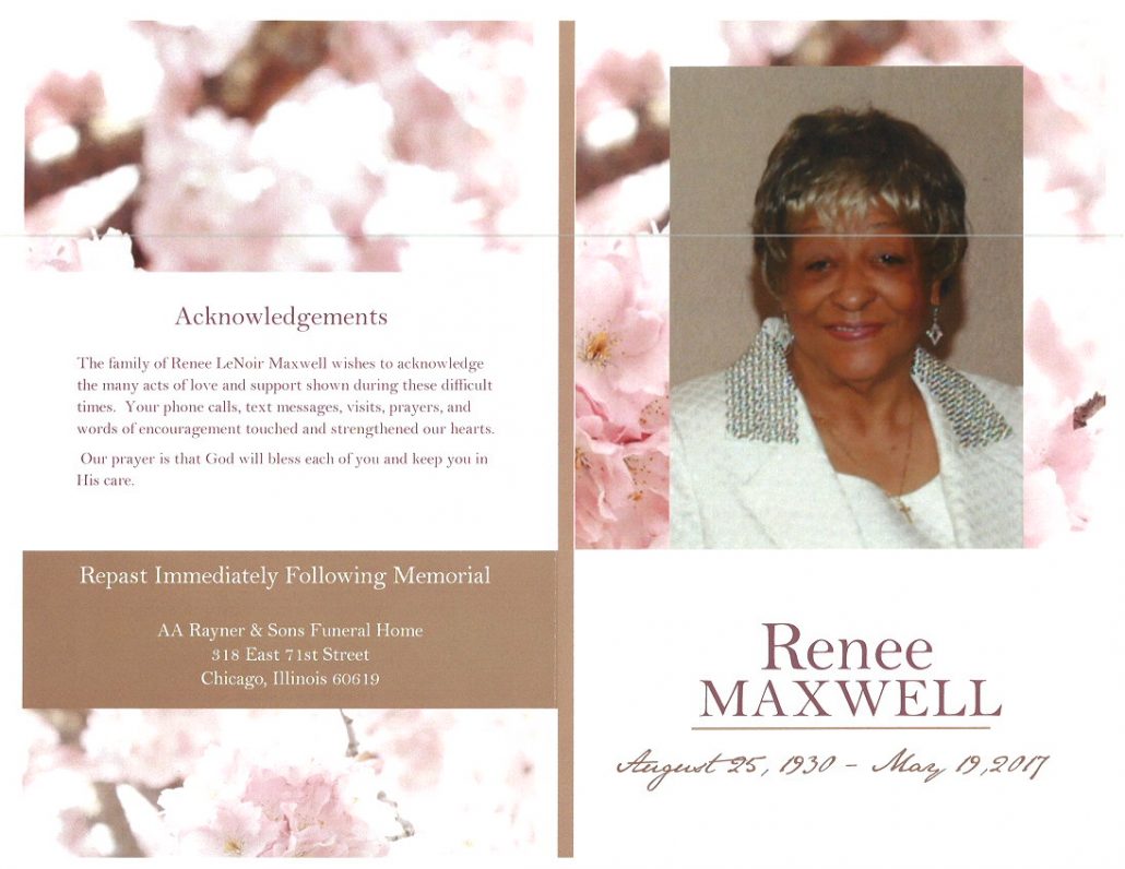 Renee Maxwell Obituary