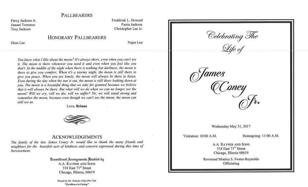 James Coney Jr Obituary