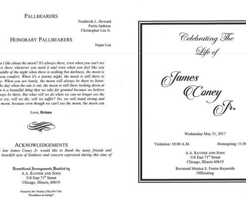 James Coney Jr Obituary