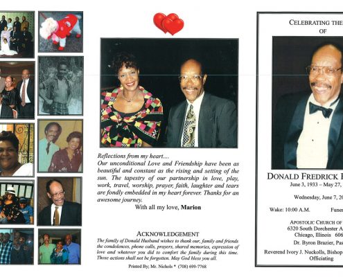 Donald Fredrick Husband Obituary