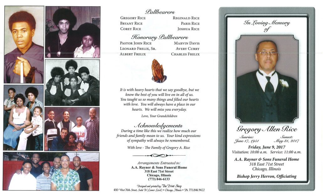 Gregory Allen Rice Obituary