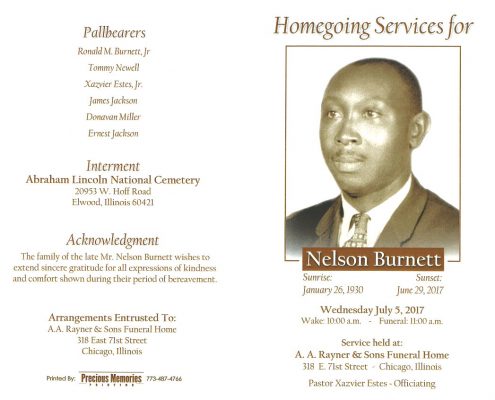 Nelson Burnett Obituary