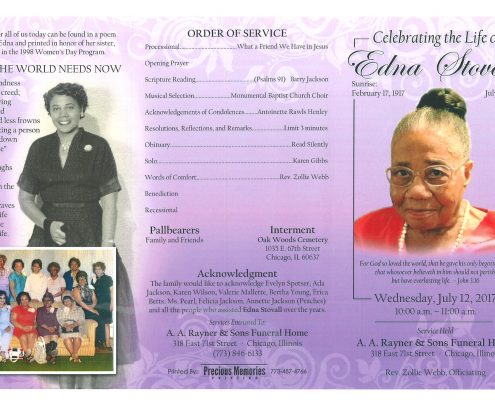 Edna Stovall Obituary