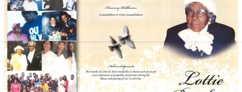 Lottie B Sims Obituary