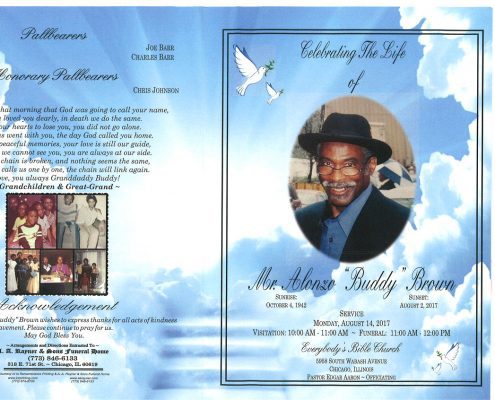 Mr Alonzo Buddy Brown Obituary