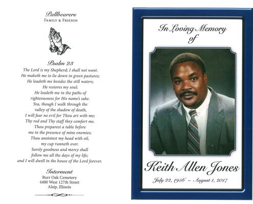 Keith Allen Jones Obituary