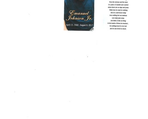 Emanuel Johnson Jr Obituary