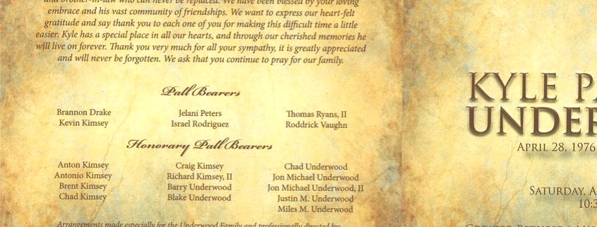 Kyle P Underwood Obituary