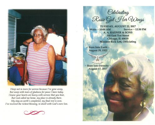 Rosie Lee Robinson Obituary