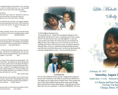 Lillie Michelle Harvey Shelly Obituary