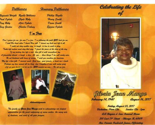 Gloria Jean Mango Obituary