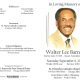Walter Lee Barrett Obituary