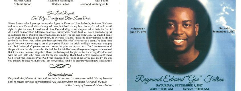 Raymond Edward Fulton Obituary