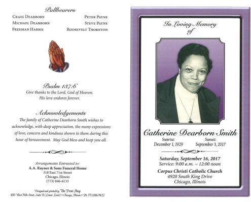 Catherine Dearborn Smith Obituary