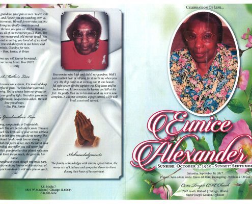 Eunice Alexander Obituary