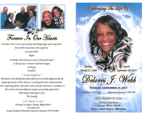 Delores J Webb Obituary