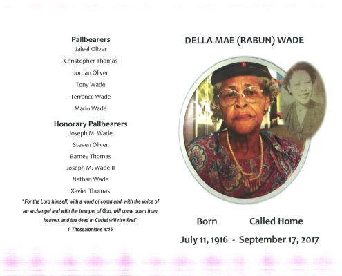 Della Mae Rabun Wade Obituary