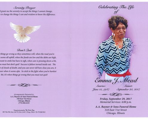 Emma J Mead Obituary