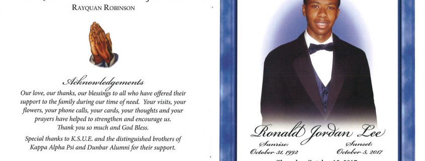 Ronald Jordan Lee Obituary