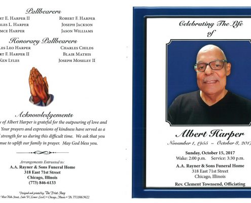 Albert Harper Obituary