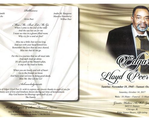 Edgar Lloyd Peer Jr Obituary